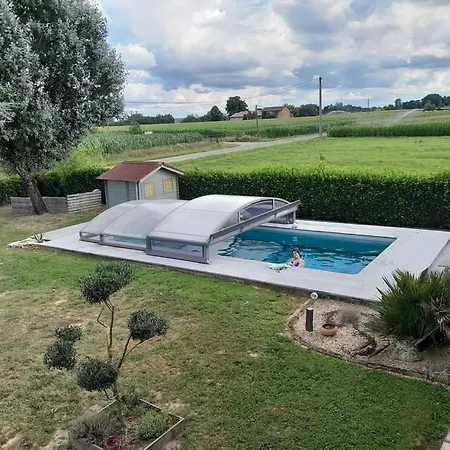 Parentale Pradère Avec Piscine Alloggio in famiglia Virazeil